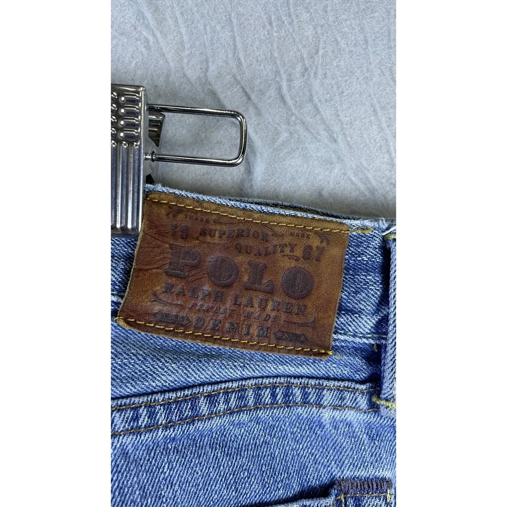 Polo Ralph Lauren Jeans Mens 37x30 Blue Excellent Straight Leg Denim 13513